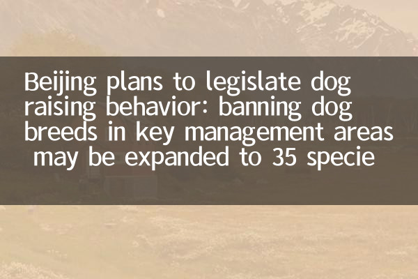 Pechino prevede di legiferare il comportamento di allevamento dei cani: vietare le razze dei cani nelle aree di gestione delle chiavi possono essere ampliati a 35 specie