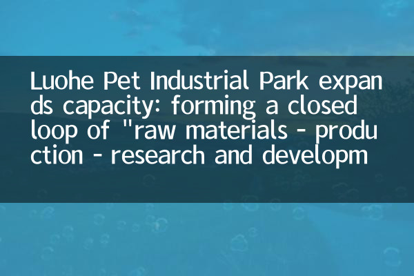 Luohe Pet Industrial Park espande la capacità: formare un ciclo chiuso di 