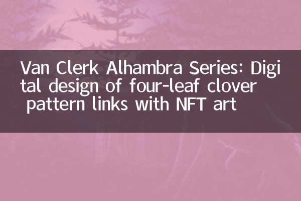 Van Clerk Alhambra Series: Digital Design of Four-fogli Claver Pattern Links con NFT Art