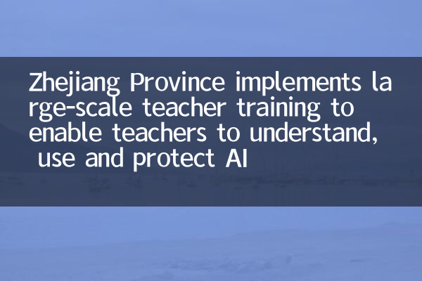 La provincia di Zhejiang implementa la formazione degli insegnanti su larga scala per consentire agli insegnanti di comprendere, utilizzare e proteggere l'IA