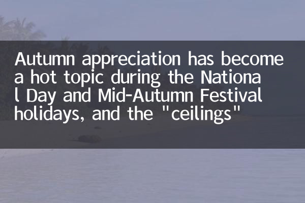 L'apprezzamento autunnale è diventato un argomento caldo durante le festività nazionali e di metà autunno e i 
