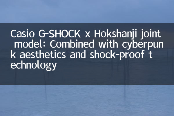 Casio G-Shock X Hokshanji Modello articolare: combinato con estetica cyberpunk e tecnologia a prova di shock